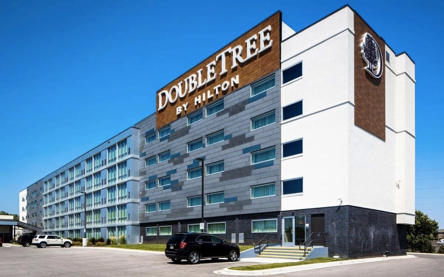 DoubleTree Hotel by Hilton in Omaha, Nebraska using Fundermax Panels