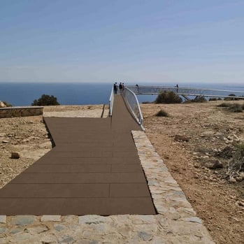 Santa Pola Observation Deck in Spain using Authentic panels