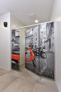 Examples of High-Traffic Spaces Where HPL Cladding Thrives - custom bathrooms