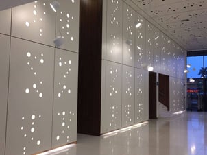 Examples of High-Traffic Spaces Where HPL Cladding Thrives - Esplendor Hotel Lobby