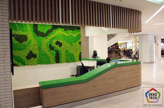 Examples of High-Traffic Spaces Where HPL Cladding Thrives - Mall Furniture and Lobby Desk