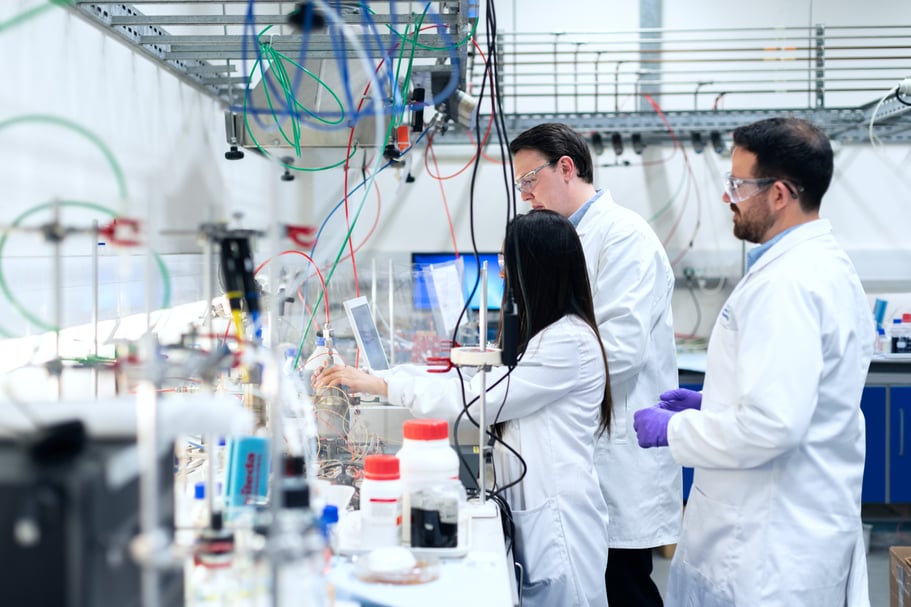 lab employees worked in messy laboratory